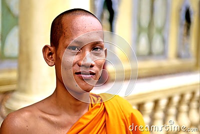 Monk- Cambodia Stock Photo