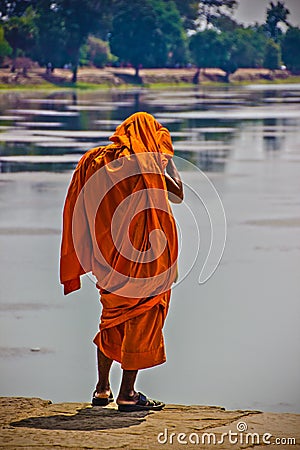 Monk Stock Photo