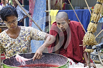 Monk Myanmar Burma Editorial Stock Photo