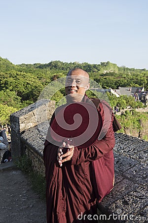 Monk Myanmar Editorial Stock Photo