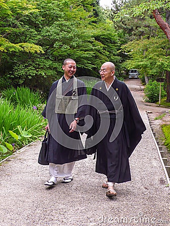 Monk of Toshodaiji Temple Editorial Stock Photo