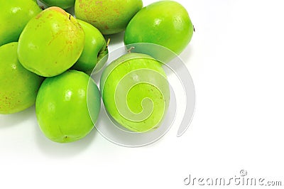 Monkey Apple Green Fruit Stock Photo