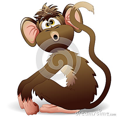 Monkey Cartoon Stock Photo