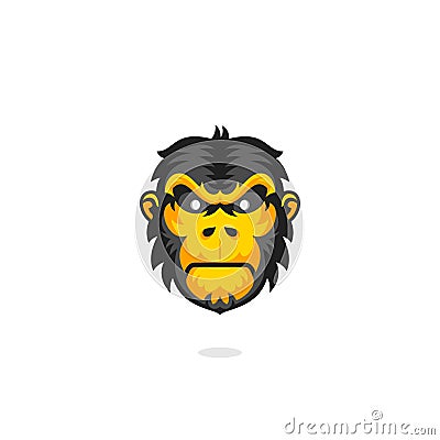 Monkey Logo Ape mascot icon Vector Illustration
