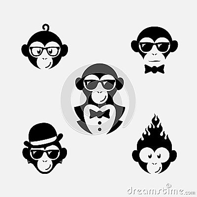 Monkey logos Vector Illustration