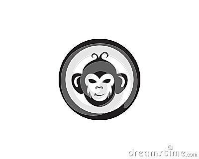 Monkey symbol logo and symbol Stock Photo
