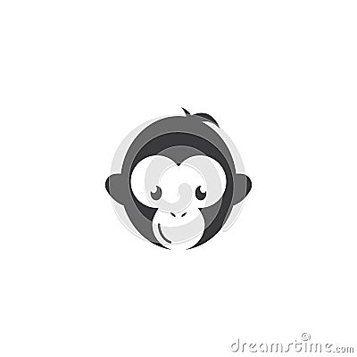 monkey vector logo design Stock Photo