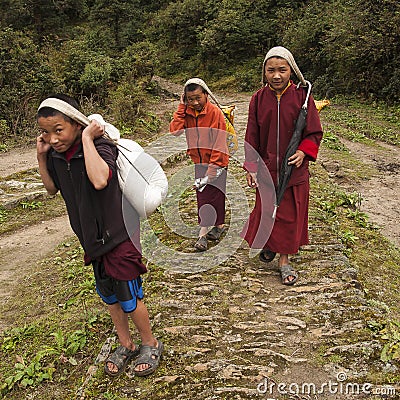 Monks Editorial Stock Photo