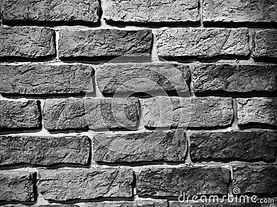 Monochrome brick wall Stock Photo