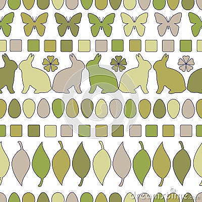 Monochrome Easter Linear Pattern. seamless easter design for Background, Textile, and Print. Easter Linear Pattern Isolated on Wht Editorial Stock Photo