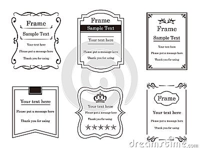 Monochrome frame2 Vector Illustration