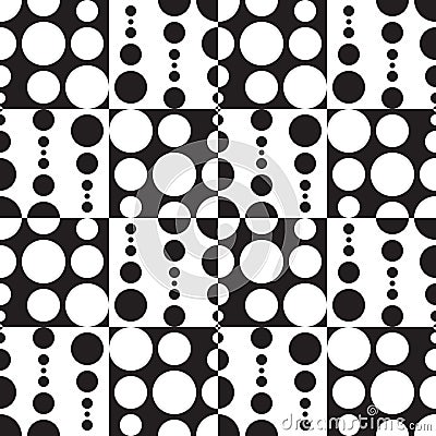 Monochrome Geometric Background Vector Illustration