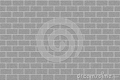 Monochrome gray brick wall abstract background. Texture of bricks.Template design for web banners Stock Photo