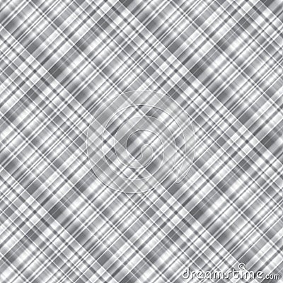 Monochrome grey seamless checkered pattern Tartan diagonal ornament Stock Photo