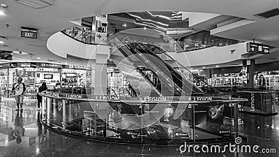 Monochrome Interior Mall Spooky Bandung Indonesia West Java Editorial Stock Photo