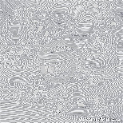 monochrome linear decorative texture pollution of nature by sewer water Vector Illustration
