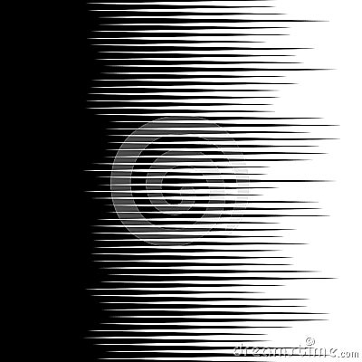 Monochrome lines pattern, vertically seamless. Straight parallel Vector Illustration