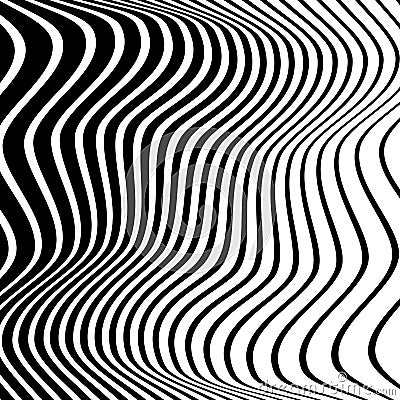 Monochrome random chaotic edgy lines abstract artistic pattern Vector Illustration