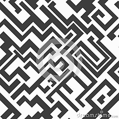 Monochrome seamless pattern Vector Illustration