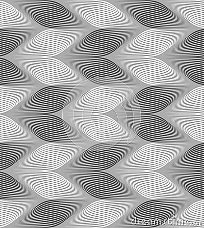 Monochrome striped light and dark chevron Stock Photo