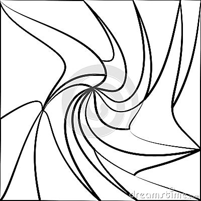 Monochrome tessellating background. Abstract distorted pattern Vector Illustration