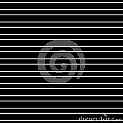 Monochrome texture with white horizontal thin parallel lines on Vector Illustration