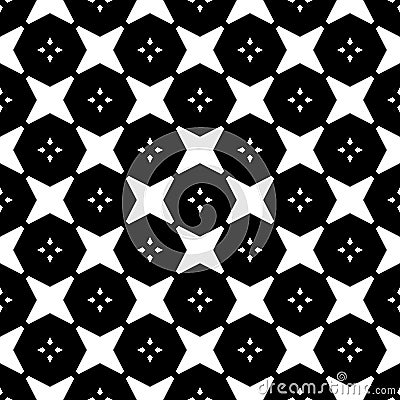 Monochrome vector seamless repeted pattern design Vector Illustration