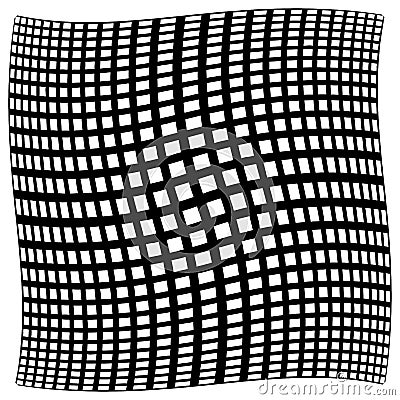 Monochrome volute, vortex shapes. Twisted helix elements. Rotation, spin and twist concept design Vector Illustration