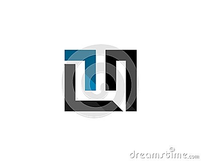 Monogram anagram lettermark logo of letter L M W C Vector Illustration