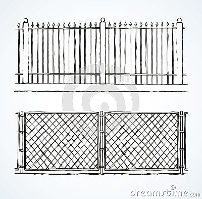 Fence. Vector drawing Vector Illustration