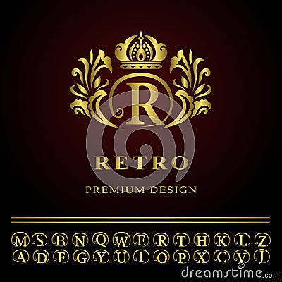 Monogram design elements, graceful template. Elegant line art logo design. Vector Illustration