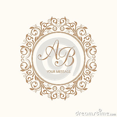 Monogram Vector Illustration