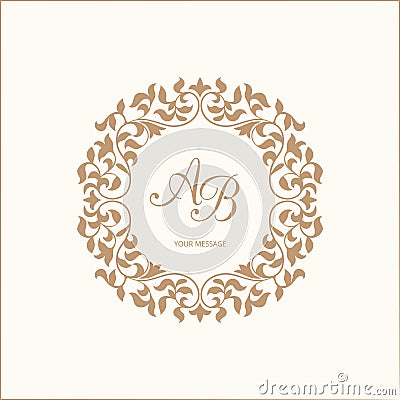 Monogram Vector Illustration