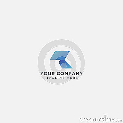 Monogram Letter R Logo. Usable for Business, Real Estate, Architecture and Building Logos. minimalist Vector Logo Vector Illustration