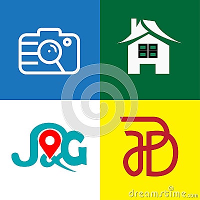Monogram, logo, design, modern, sign, vector, graphic, template, emblem, logotype, business, art, concept, symbol, brand, icon, Vector Illustration