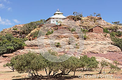 Monolithic church, Ethiopia, Africa Stock Photo