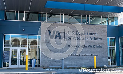 Monroeville, Pennsylvania, USA February 18, 2024 The Monroeville VA Clinic on Mall Circle Drive Editorial Stock Photo