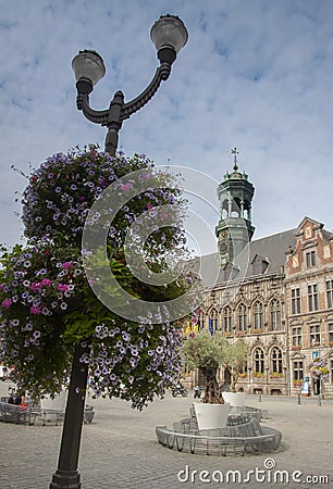 Mons town hall Stock Photo