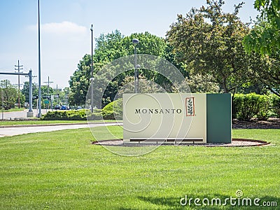 Monsanto corporate headquarters sign Editorial Stock Photo