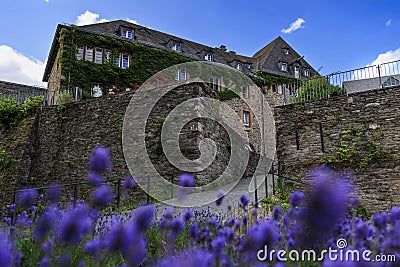 Monschau, Germany beautiful historic houses in a picturesque town Stock Photo