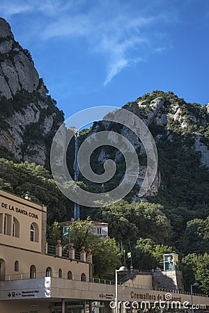 Monserrat Cable carstation Editorial Stock Photo