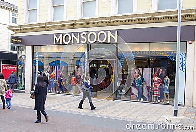 Monsoon Clothing Shop in Leeds Editorial Stock Photo