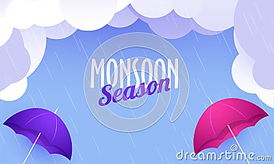 Monsoon Season Concept with cloud. Stock Photo