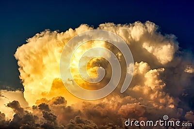 Monsoon Storm Clouds at Sunset Stock Photo