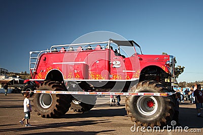 Monster fire truck Editorial Stock Photo