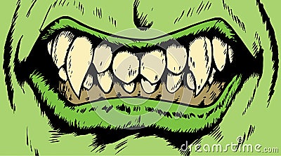 Monster mouth Vector Illustration