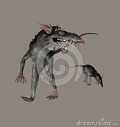 Monster Rats Stock Photo