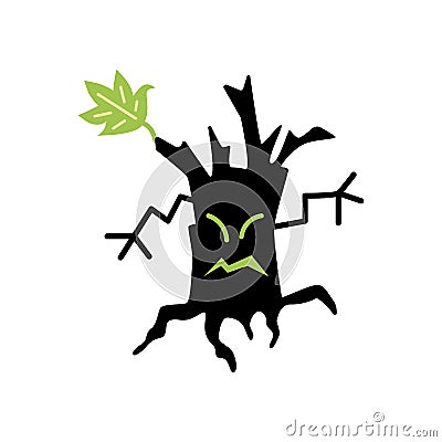 Monster tree illustration Vector Illustration