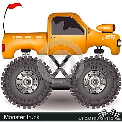 Monster truck Vector Illustration