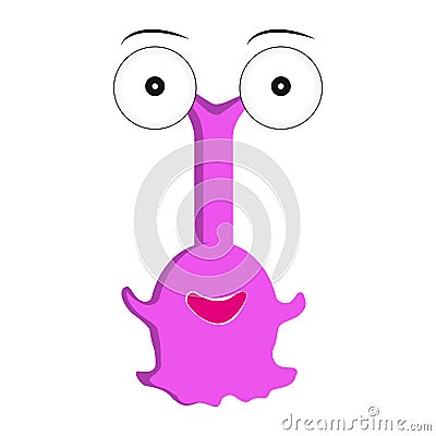 Monster on white background Vector Illustration